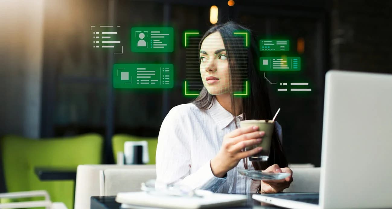 Sistema com inteligência artificial em uso